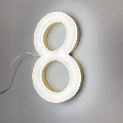 Rüzgar Geçirmez 3D Akrilik Önden Aydınlatmalı Tabela 50000 Saat Ömür Boyu