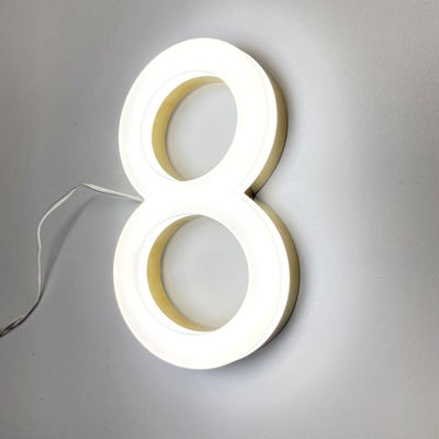 Rüzgar Geçirmez 3D Akrilik Önden Aydınlatmalı Tabela 50000 Saat Ömür Boyu