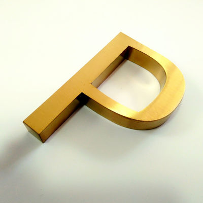 İç Ofis Kapısı Metal Harf İşareti Cilalı Fırçalı SS304 Elektro Kaplama