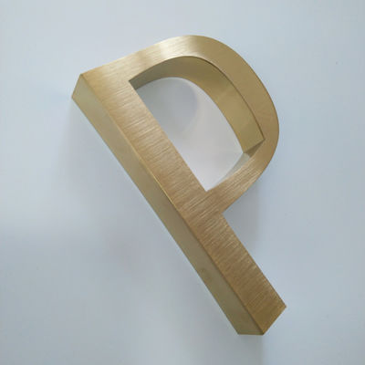 İç Ofis Kapısı Metal Harf İşareti Cilalı Fırçalı SS304 Elektro Kaplama