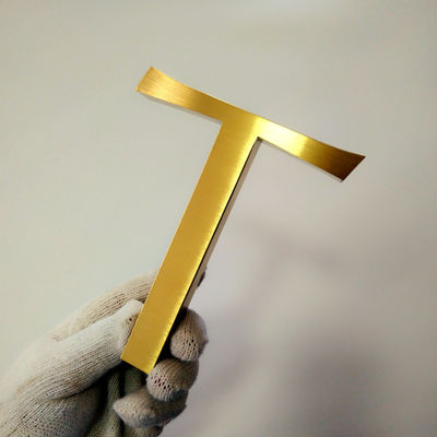 İç Ofis Kapısı Metal Harf İşareti Cilalı Fırçalı SS304 Elektro Kaplama