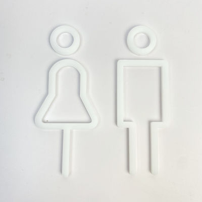 İlham Verici Beyaz Akrilik Alfabe Harfleri Reklam Fabrikasyon Akrilik Harfler