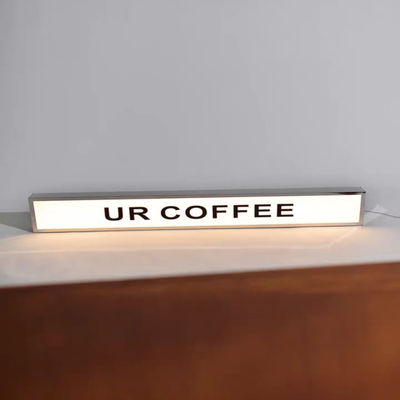 Paslanmaz Çelik Tek Taraflı Işık Kutusu Tabela 3D Tabela Açıkhava Reklamcılığı