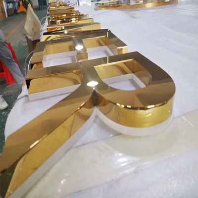 Fabrikasyon Perakende Mağaza Logosu 3D Harf İşareti 3cm-15cm Derinlik