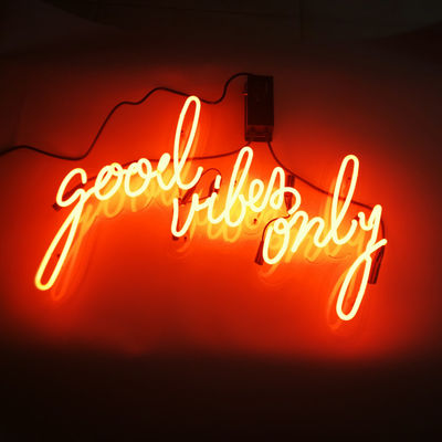 Bar Dekorasyonu 10kv Özel Neon Burcu Sadece Akrilik Levha ile İyi Vibes