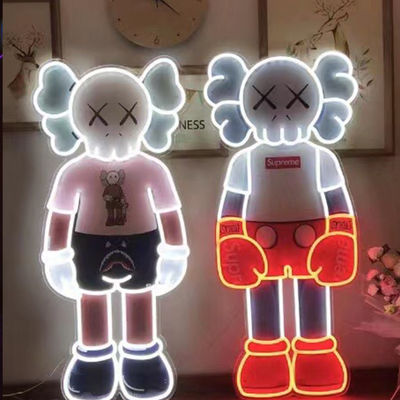 Moda Tasarımı KAWS Özel Neon Tabela Işığı 175mm 190mm