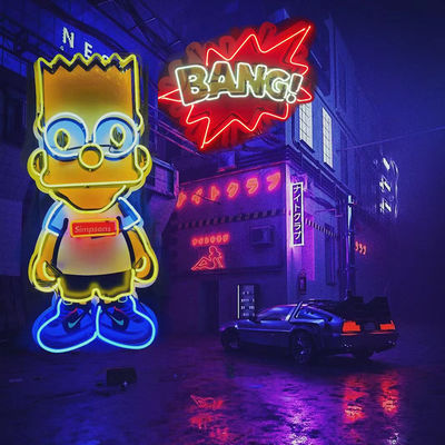 Moda Tasarımı KAWS Özel Neon Tabela Işığı 175mm 190mm