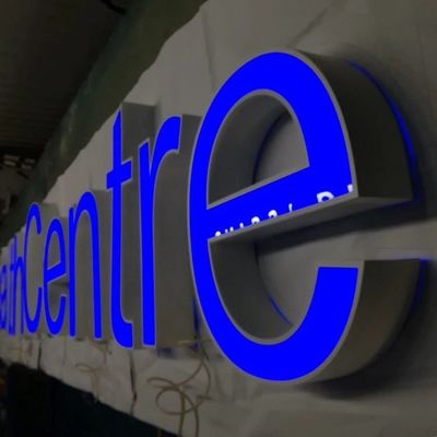 Mağaza Vitrini Logo Kanal Harf İşareti Özel PMS Renkleri