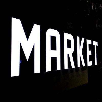 Reklam Led 3D Market Işıklı Kanal Mektubu IP67 Suya Dayanıklı