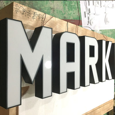 Reklam Led 3D Market Işıklı Kanal Mektubu IP67 Suya Dayanıklı