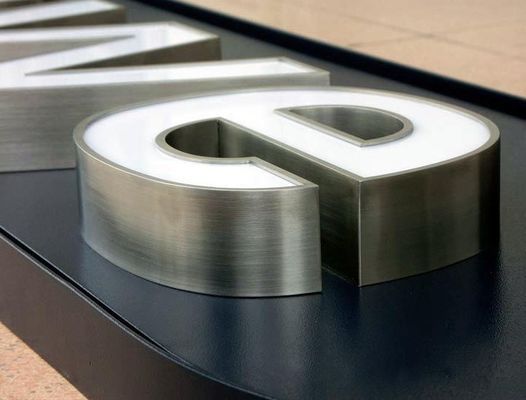 Fabrikasyon Metal Kanal Harf İşareti 3D Led Işık Kutusu İşareti