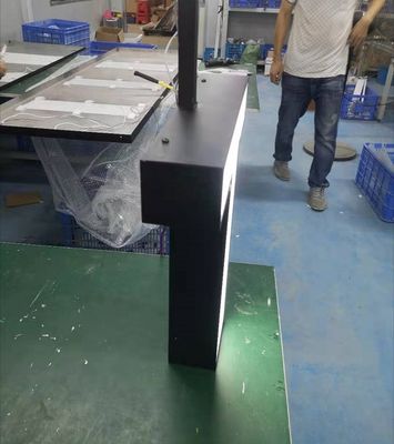 Akrilik Tavan Montajı 3D Metal Harf İşaretleri Duvar İçin Siyah Boya