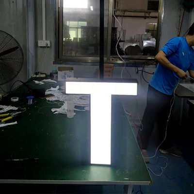 Akrilik Tavan Montajı 3D Metal Harf İşaretleri Duvar İçin Siyah Boya